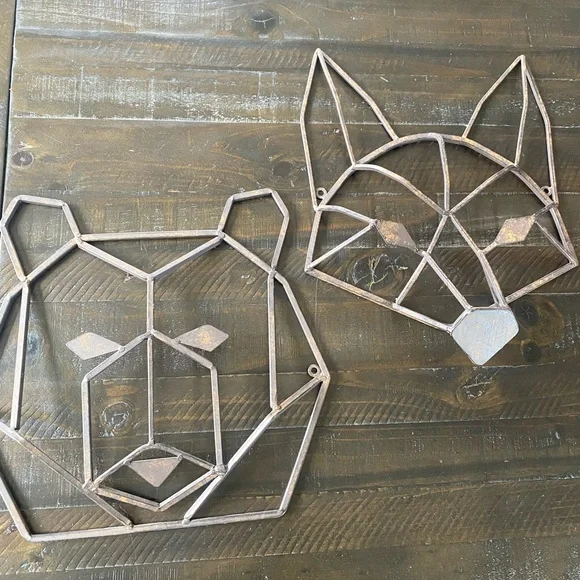 Hobby Lobby Metallic Geometric Animal Wall Art - Picture 1 of 1